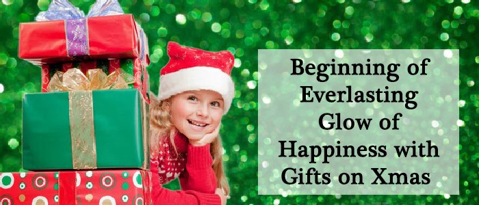 Beginning of Everlasting Glow of Happiness with Gifts for Xmas