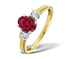 engagement ring with ruby