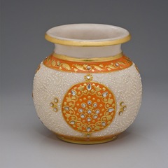 Hand Painted Marble Pot