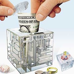 Money Maze Puzzle Bank